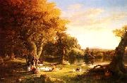 Thomas Cole The Hunter's Return France oil painting reproduction